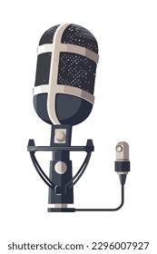 professional microphone audio device icon isolated