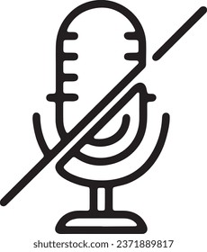 Professional Microphone and Audio Recording Device Icon Isolated on White Background for Podcasting and Speech