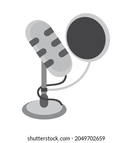 professional microphone equipment icon style