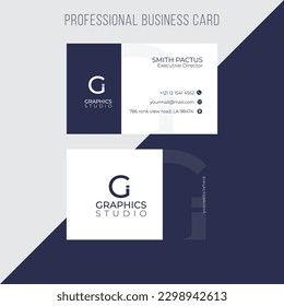 Professional and minimal business card design