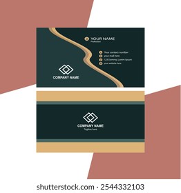 Professional and Minimal Business Card Design.