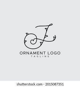 professional and minimal elegant abstract ornament logo