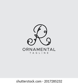 professional and minimal elegant abstract ornament logo