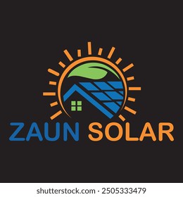 Professional Minimalist Building solar Logo