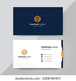 Professional and Minimalist Business card design template vector