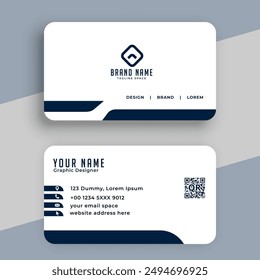 Professional and Minimalist Business Card Design
