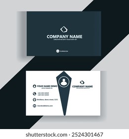Professional and Minimalist Business Card Design background vector illustration