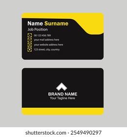 Professional and Minimalist Business Card Design.
