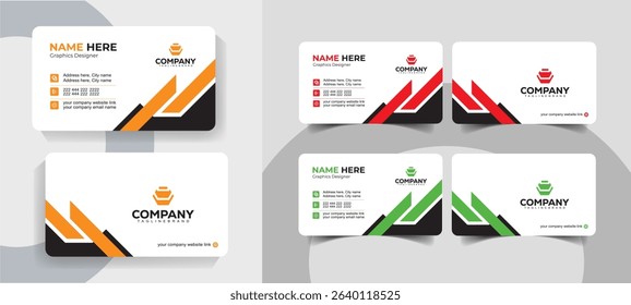  Professional and Minimalist Business Card Template for Corporate Use