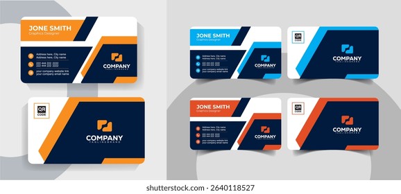  Professional and Minimalist Business Card Template for Corporate Use