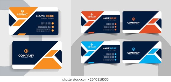  Professional and Minimalist Business Card Template for Corporate Use
