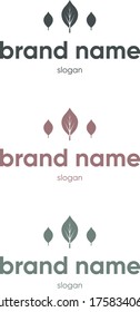 Diseño del logotipo de la Compañía de marcas naturales de un árbol de hoja minimalista profesional