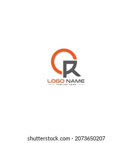 Professional and Minimalist Letter CR RC Logo Design, Editable in Vector Format.