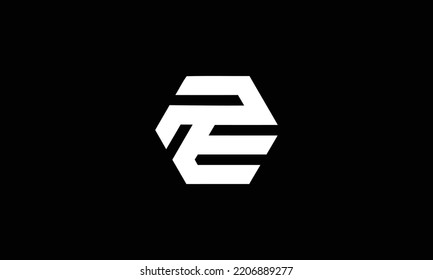 Professional Minimalist Letter Pe Logo Design Stock Vector (Royalty ...