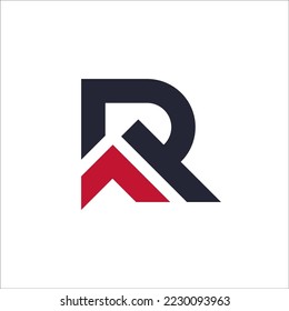 Professionelles und minimalistisches Letter RA PA AR AP Logo-Design, bearbeitet im Vektorformat in weißer Hintergrundfarbe