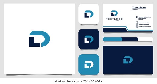 Professional and minimalist logo design featuring the initials DL for branding