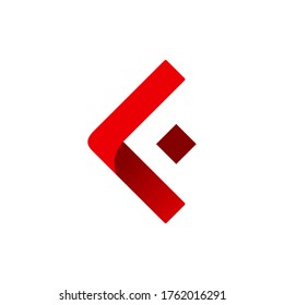 logotipo F para organización o empresa individual