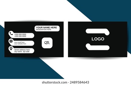 Profesional y tarjeta de visita minimalista Introducción Tarjeta de visita para el propio concepto. Diseño de negocio simple Diseño de tarjeta personal moderno, Plantilla de tarjeta de identidad corporativa