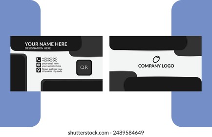 Profesional y tarjeta de visita minimalista Introducción Tarjeta de visita para el propio concepto. Diseño de negocio simple Diseño de tarjeta personal moderno, Plantilla de tarjeta de identidad corporativa