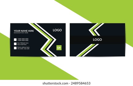 Professional and Minimalist Visiting  Card Design Introduction Business Card for Own Concept. Simple Business  Layout  Modern Personal card design, corporate identity card template