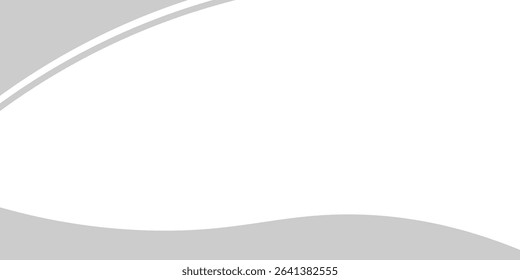 A professional and minimalistic gray wave background with smooth flowing curves. Ideal for business presentations, flyers, banners, and modern graphic design projects.