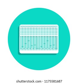 professional mixer icon in badge style. One of Music Instruments collection icon can be used for UI, UX