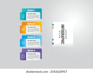 Professional moder stepts by steps infographic model