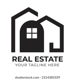 Professional Modern Abstract Minimal Real Estate Home House Logo Design