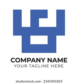 Professional modern abstract minimalist business logo design template