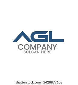 Professional and modern AGL lettermark letter vector logo design template for construction, property management, real estate, agency, company or business.