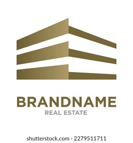 Diseño profesional moderno de arquitectura y logotipo de construcción