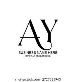 Professional and modern AY logo design for startups and businesses, featuring unique AY branding, creative AY identity, versatile AY icon, minimalist flat and vector logo inspiration for standout brand presence
