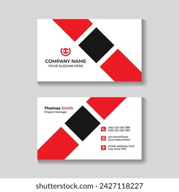 Professional modern business card design template