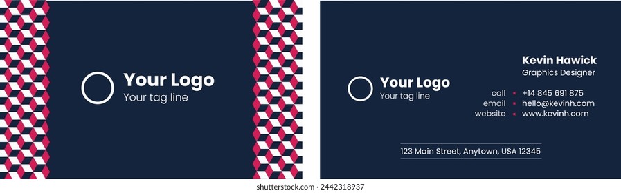 Professional Modern Business Card Design Template for Business Identity