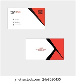 "Professional, modern business card design featuring clean lines and bold typography. Perfect for entrepreneurs, freelancers, and corporate professionals. Stand out with this sleek and stylish design.