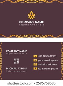 Professional And Modern Business Card Design for Corporate And Personal Branding