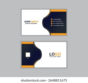 Professional and modern business card template, ideal for personal branding, corporate identity, or small businesses. Fully editable vector file with clean layout, print-ready, and easy to customize. 