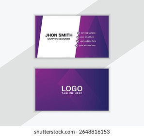 Professional and modern business card template, ideal for personal branding, corporate identity, or small businesses. Fully editable vector file with clean layout, print-ready, and easy to customize. 
