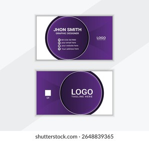 Modelo de cartão de visita profissional e moderno, ideal para marcas pessoais, identidade corporativa ou pequenas empresas. Arquivo vetorial totalmente editável com layout limpo, pronto para impressão e fácil de personalizar. 