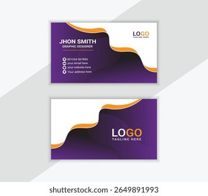 Modelo de cartão de visita profissional e moderno, ideal para marcas pessoais, identidade corporativa ou pequenas empresas. Arquivo vetorial totalmente editável com layout limpo, pronto para impressão e fácil de personalizar. 