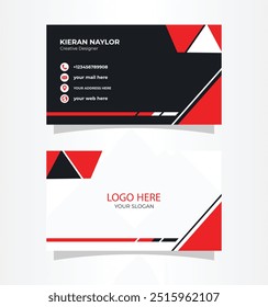 Professional and Modern Business Card Templates, Creative Business Card vector