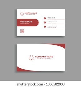 Professional modern business identity card template