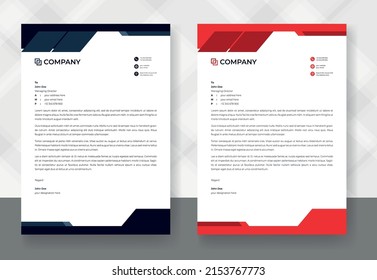 Professional  Modern Business Letterhead Design Template