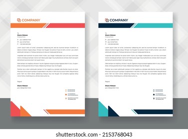 Professional  Modern Business Letterhead Design Template