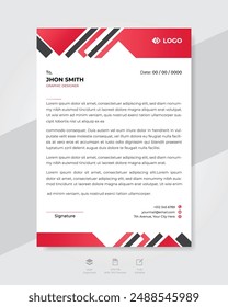 Professional and modern business letterhead design template