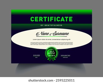 Professional modern Certificates design template