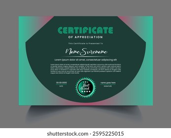 Professional modern Certificates design template