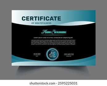 Professional modern Certificates design template