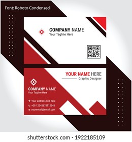Professional, Modern, Clean and Unique Business Card Design Template 