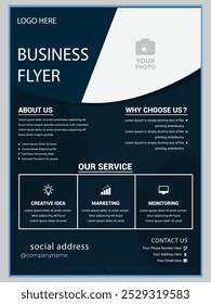 Professional and modern Corporate Business with Eye-Catching Flyers Template Design Graphic